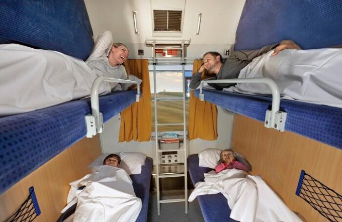uzun mesafeli trenlerde Sleeper (Kanada).