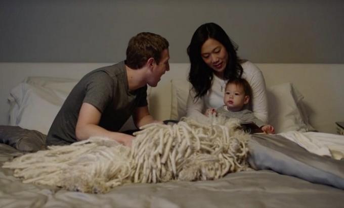 Eşi ve kızı ile Mark Zuckerberg