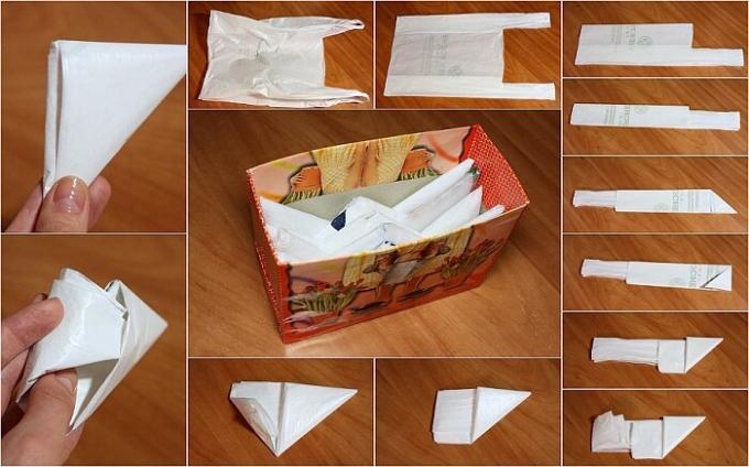 paketler üçgen katlama üzerinde Usta sınıfı. / Fotoğraf: lesat-scorpio.livejournal.com. 