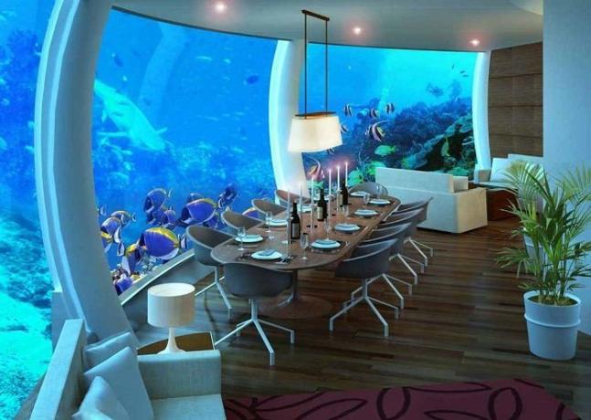 otele Poseidon Sualtı Resort Sualtı restoran. | Fotoğraf: etotam.com.