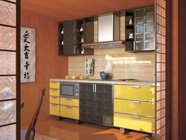Japon tarzı mutfak (44 fotoğraf) - denge ve uyum