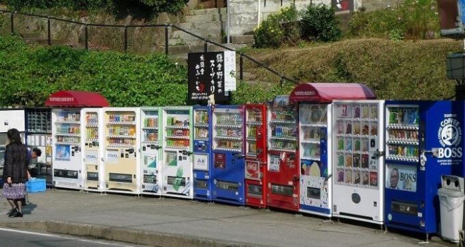 Japonya'da, otomat makineleri gerçekten çoktur. / Fotoğraf: image1.thegioitre.vn