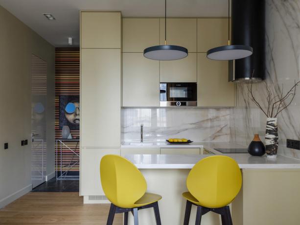 8 esansiyel dizaynhakov: Biz mutfak-oturma odası iç yapmak