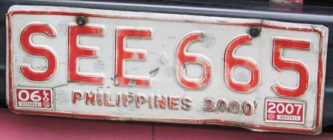 Filipinler'de, dizi rakamlar şey ifade ediyorsun. | Fotoğraf: upload.wikimedia.org. 