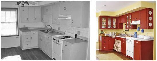 Mutfak tadilatı öncesi ve sonrası