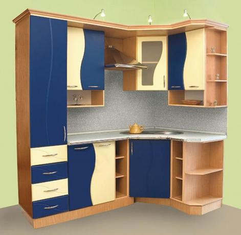 Küçük bir mutfak mobilyası 6 m2 (36 fotoğraf) - modern çözümler